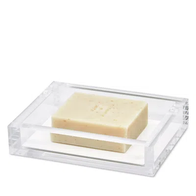 TIZO LUCITE SOAP DISH, WHITE