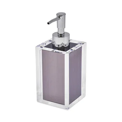 TIZO LUCITE SOAP DISPENSER, SILVER