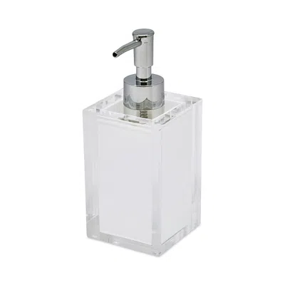 TIZO LUCITE SOAP DISPENSER, WHITE