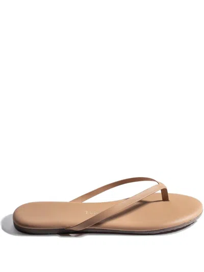TKEES X TESSABIT LEATHER THONG SANDALS