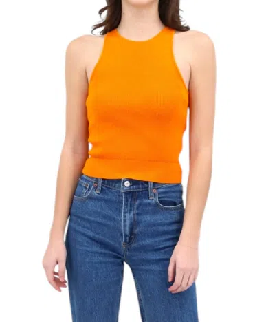 TOCCIN AVERY RACER TANK IN MANGO