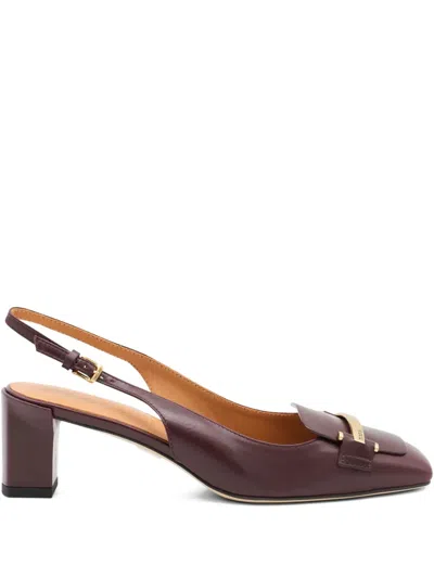 TOD'S 50MM SLINGBACK GOLD-BAR PUMPS