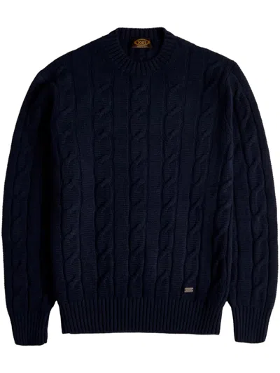 TOD'S CABLE-KNIT CREW-NECK SWEATER