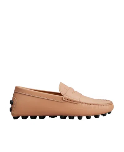 TOD'S TOD'S MOCCASINS LOGO EMBOSSED LOAFERS