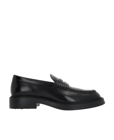 TOD'S TOD'S ALMOND TOE PENNY LOAFERS