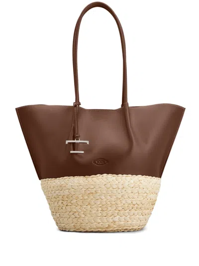 TOD'S LEATHER TOTE BAG