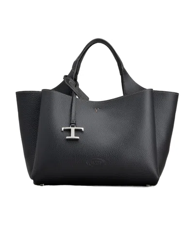 TOD'S TOD'S LOGO PLAQUE TOP HANDLE BAG