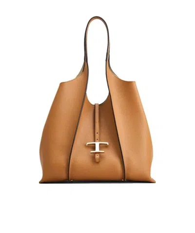 TOD'S TOD'S T TIMELESS OPEN-TOP MEDIUM TOTE BAG