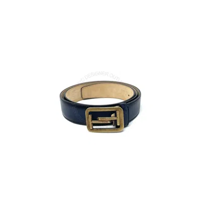 TOD'S TODS MENS BLUE LEATHER BELT SIZES 38 40 US 95 100 EU