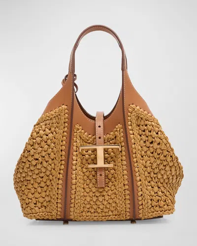 TOD'S MINI CROCHET SHOPPING TOP-HANDLE BAG
