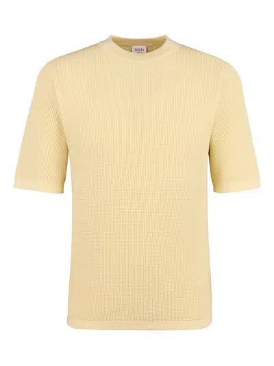 TOD'S RIBBED SHORT-SLEEVE T-SHIRT