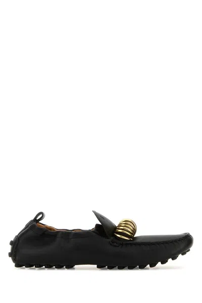 TOD'S TOD'S BLACK LEATHER LOAFERS
