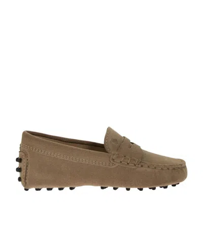 TOD'S SLIP-ON SUEDE LOAFERS