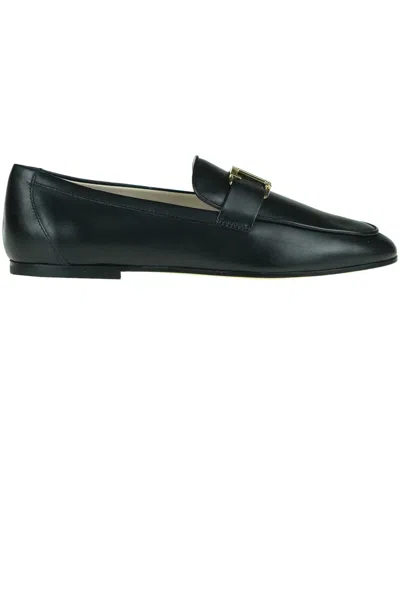 TOD'S T LEATHER MOCASSINS