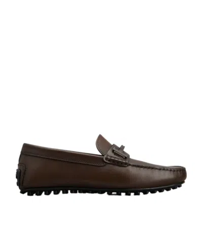 TOD'S TOD'S DOUBLE T GOMMINO SLIP-ON LOAFERS