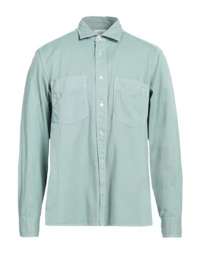 TOD'S TOD'S MAN SHIRT LIGHT GREEN SIZE 16 ½ COTTON