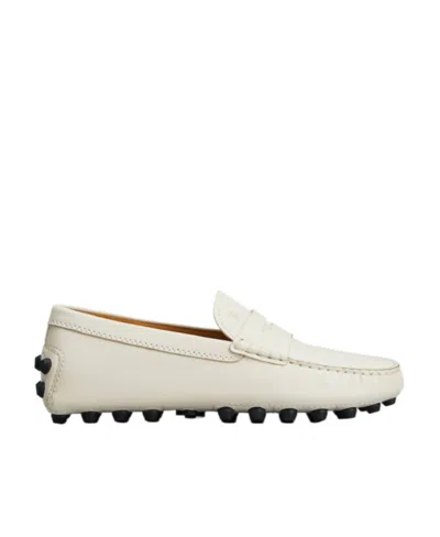 TOD'S TOD'S MOCCASINS LOGO EMBOSSED LOAFERS