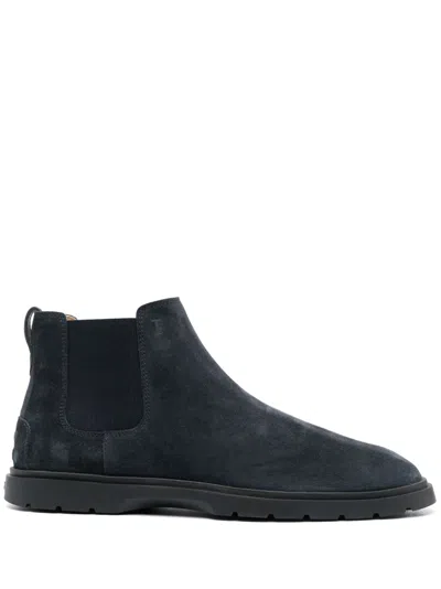 TOD'S TRONCHETTO SUEDE BOOTS