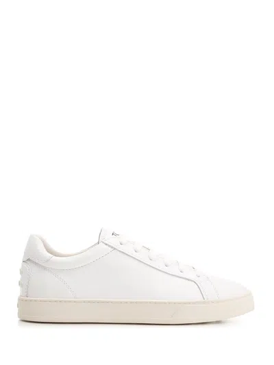 TOD'S WHITE LEATHER SNEAKER