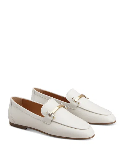 TOD'S WOMEN'S LEATHER LOAFER FLATS