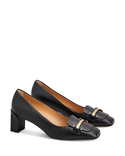 TOD'S WOMEN'S LEATHER LOAFER PUMPS