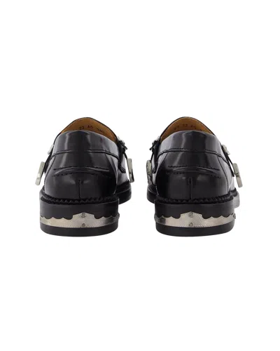 TOGA AJ1041 LOAFERS - TOGA PULLA - BLACK - POLIDO