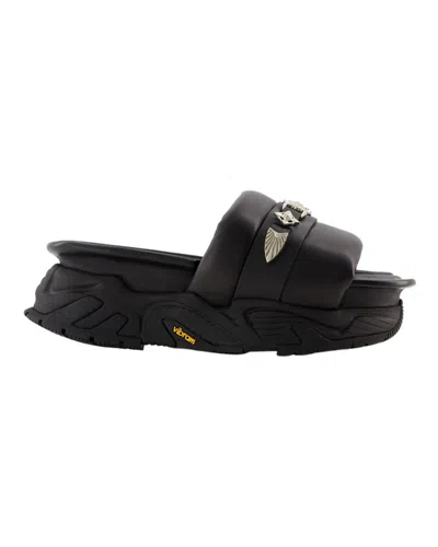 TOGA AJ1315 SANDALS - TOGA PULLA - LEATHER - BLACK