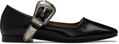 TOGA BLACK MARY JANE BALLERINA FLATS