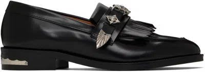 TOGA BLACK METAL LOAFERS