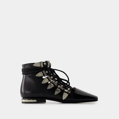 TOGA BOTTINES AJ1284 - TOGA PULLA - CUIR - NOIR