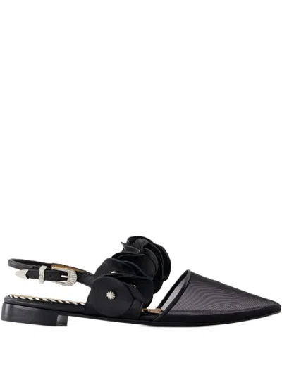 TOGA LEATHER BALLERINA SHOES