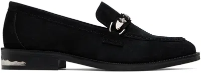 TOGA VIRILIS BLACK SUEDE LOAFERS