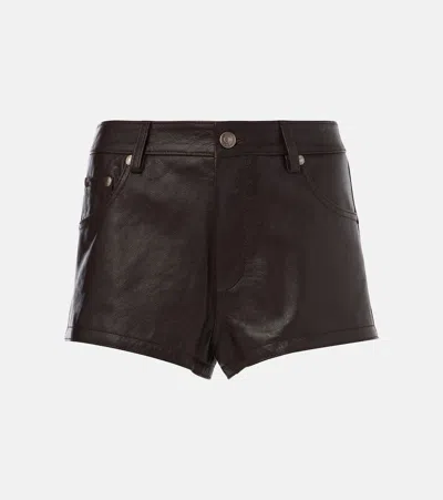 TOM FORD LEATHER SHORTS