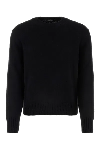 TOM FORD BLACK ALPACA BLEND SWEATER