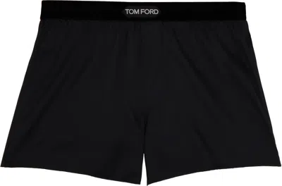 TOM FORD BLACK SILK BOXERS