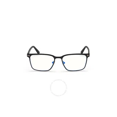 TOM FORD TOM FORD BLUE LIGHT BLOCK SQUARE MEN'S EYEGLASSES FT5733-B 002 55