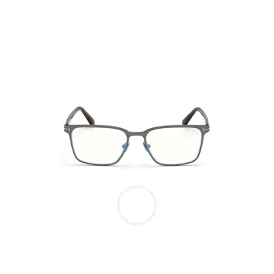 TOM FORD TOM FORD BLUE LIGHT BLOCK SQUARE MEN'S EYEGLASSES FT5733-B 008 55