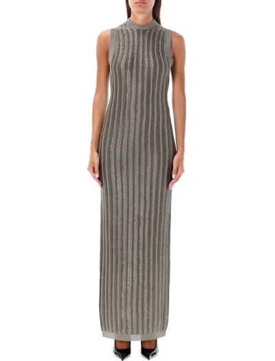 TOM FORD BRAIDED METAL LONG DRESS