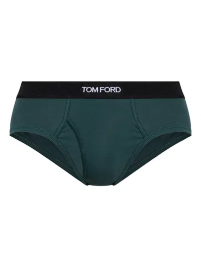 TOM FORD BRANDED-WAISTBAND BRIEFS