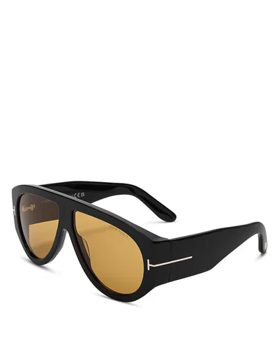 TOM FORD BRONSON PILOT SUNGLASSES, 60MM