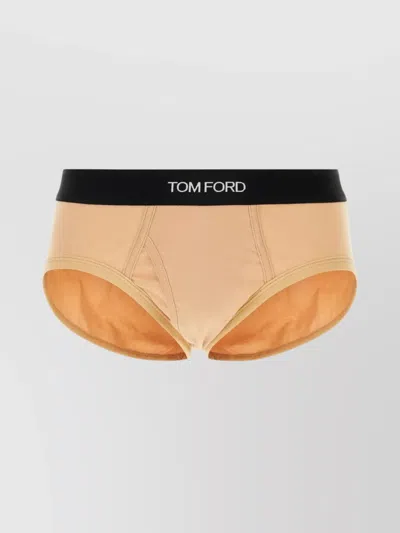 TOM FORD COTTON STRETCH BRIEF WITH ELASTIC WAISTBAND