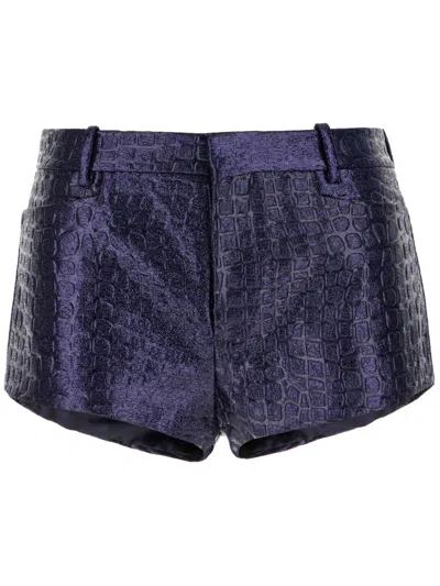 TOM FORD CROC-EFFECT SHORTS