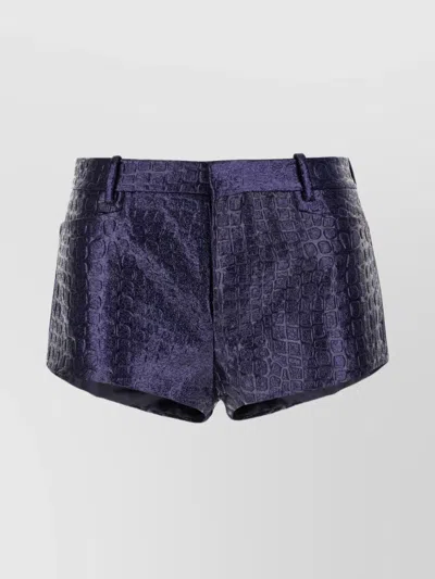 TOM FORD EMBOSSED NYLON TAILORED SHORTS