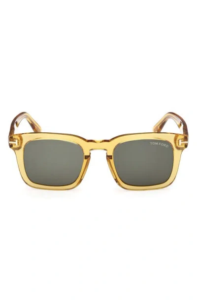 TOM FORD TOM FORD DAX 50MM SQUARE SUNGLASSES