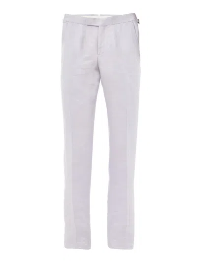 TOM FORD ELEGANT PANTS IN LINO LILLA TOM FORD