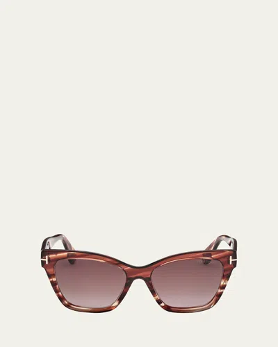 TOM FORD ELVIRA CAT EYE ACETATE SUNGLASSES