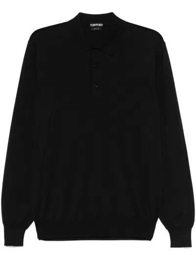 TOM FORD FINE-KNIT POLO SHIRT