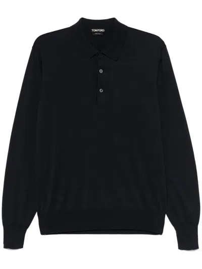 TOM FORD FINE-KNIT POLO SHIRT