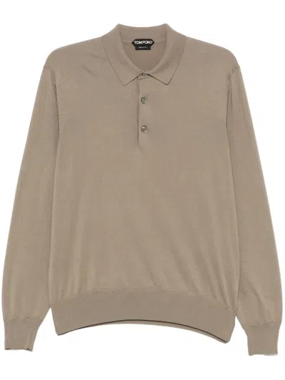 TOM FORD FINE-KNIT POLO SHIRT