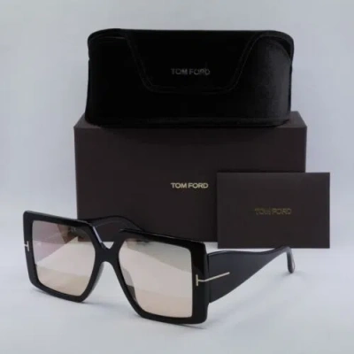 TOM FORD TOM FORD FT0790 01Z SHINY BLACK/GRADIENT VIOLET 57-17-135 SUNGLASSES